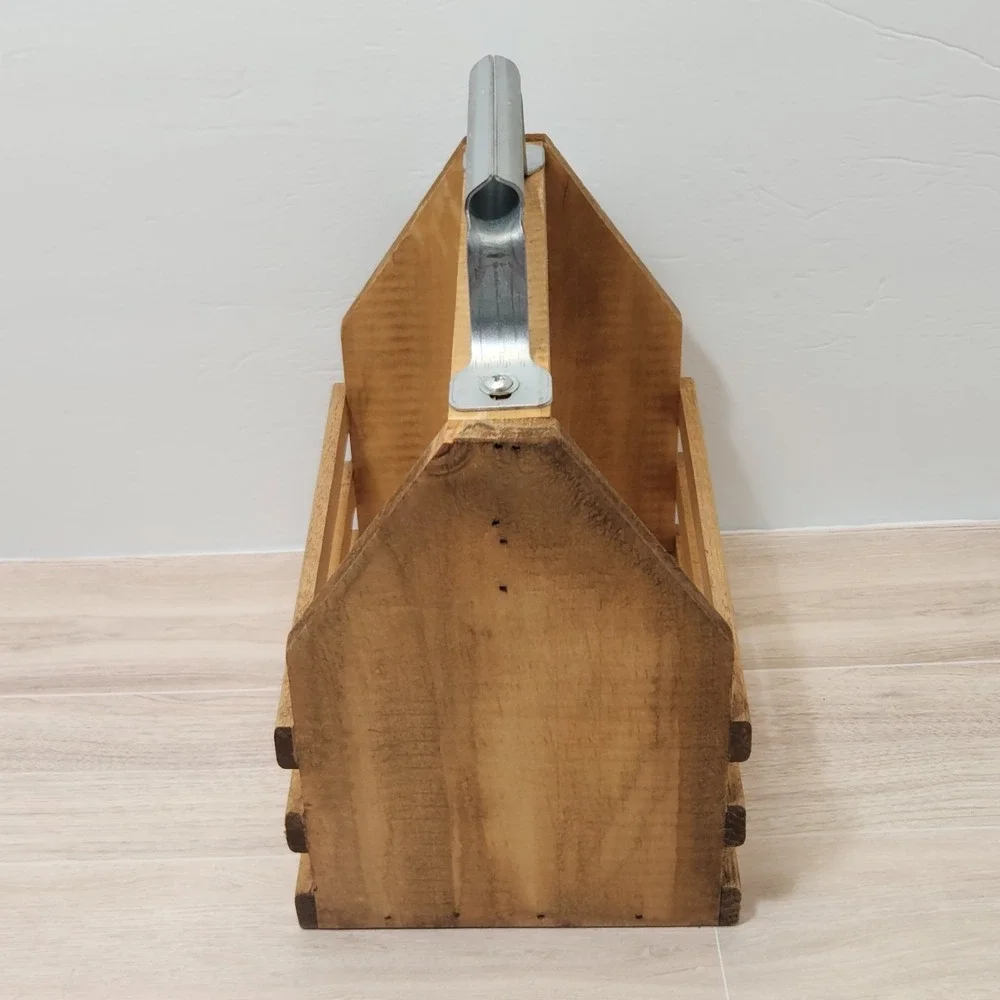 Wooden Beer Carrier - Craft Beer Caddy with Bottle Opener 6 Pack Beer Crate New‎